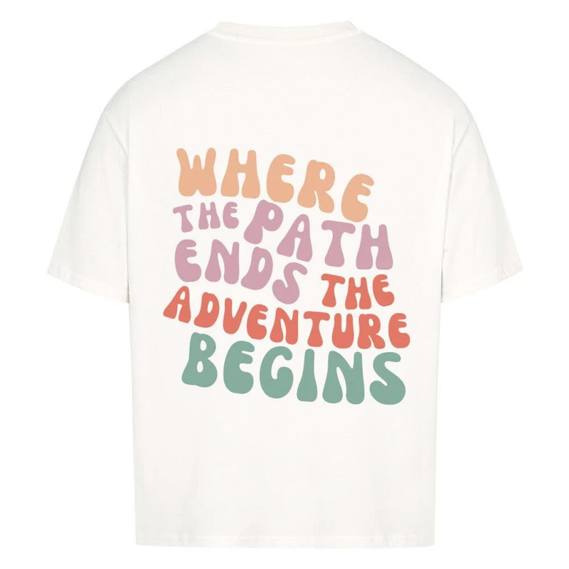 Trail Running Path - Premium Bio Oversized T-Shirt