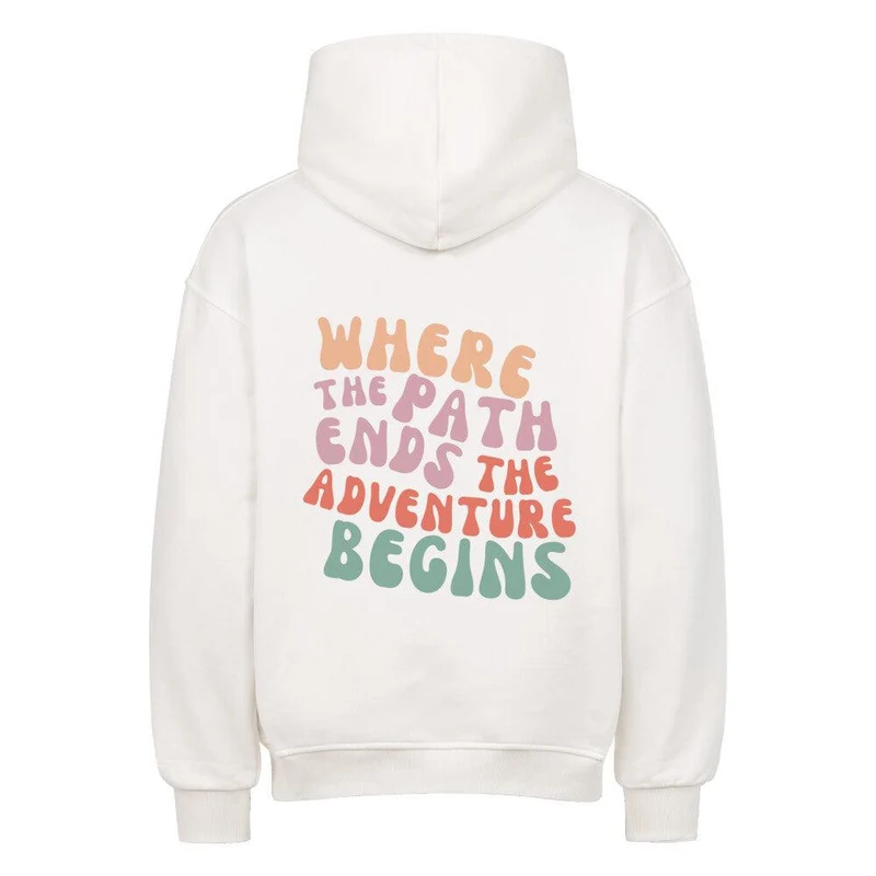 Trail Running Path - Bio Premium Oversized Hoodie