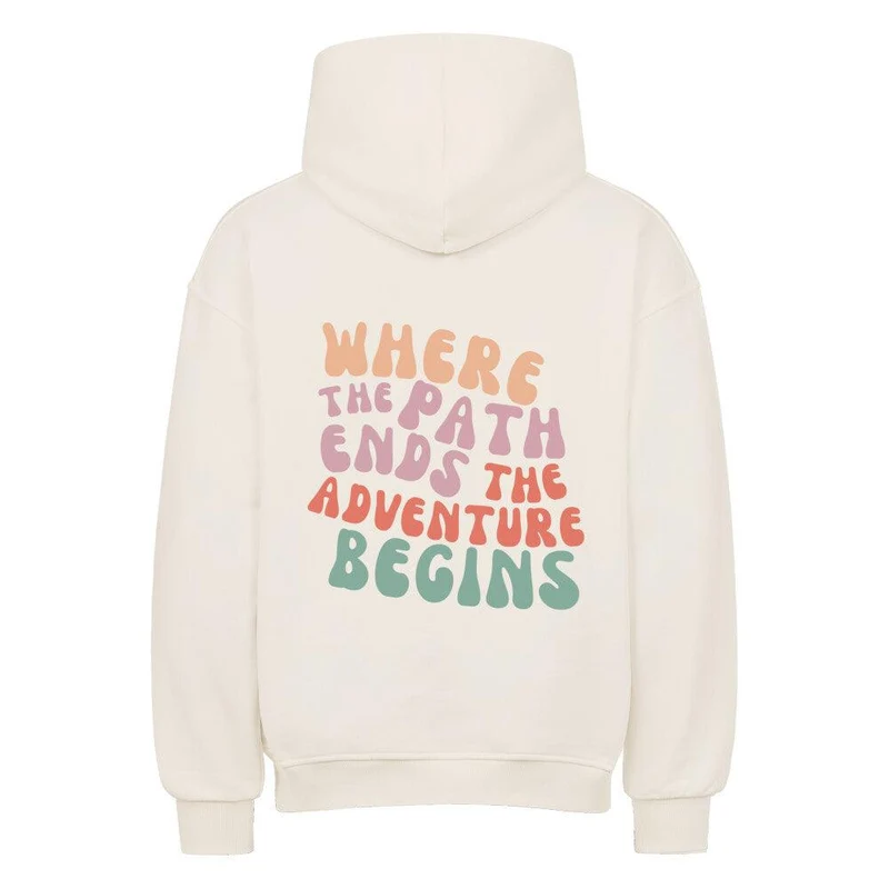 Trail Running Path - Bio Premium Oversized Hoodie