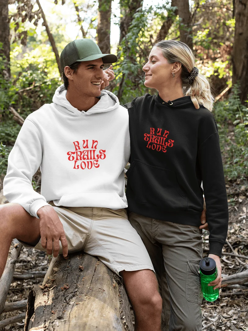 Run Trails Love Trails - Bio Premium Hoodie
