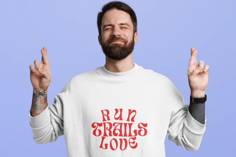 Run Trails Love Trails - Bio Premium Sweatshirt