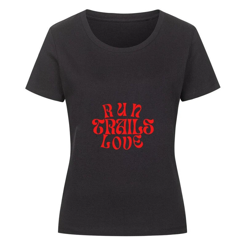 Run Trails Love Trails - Premium Bio T-Shirt Damen