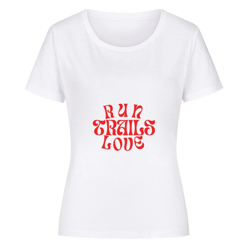 Run Trails Love Trails - Premium Bio T-Shirt Damen