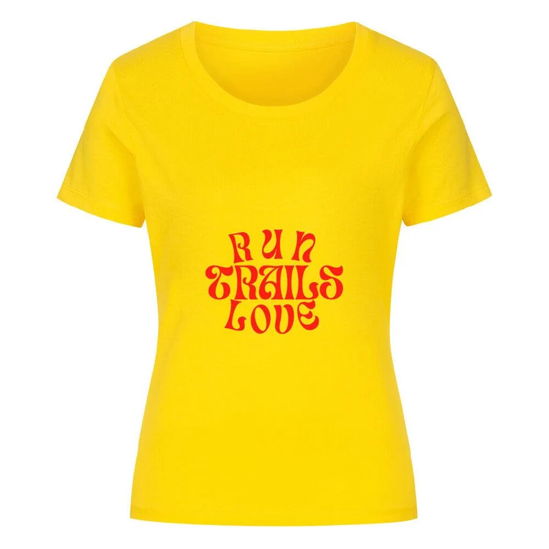 Run Trails Love Trails - Premium Bio T-Shirt Damen