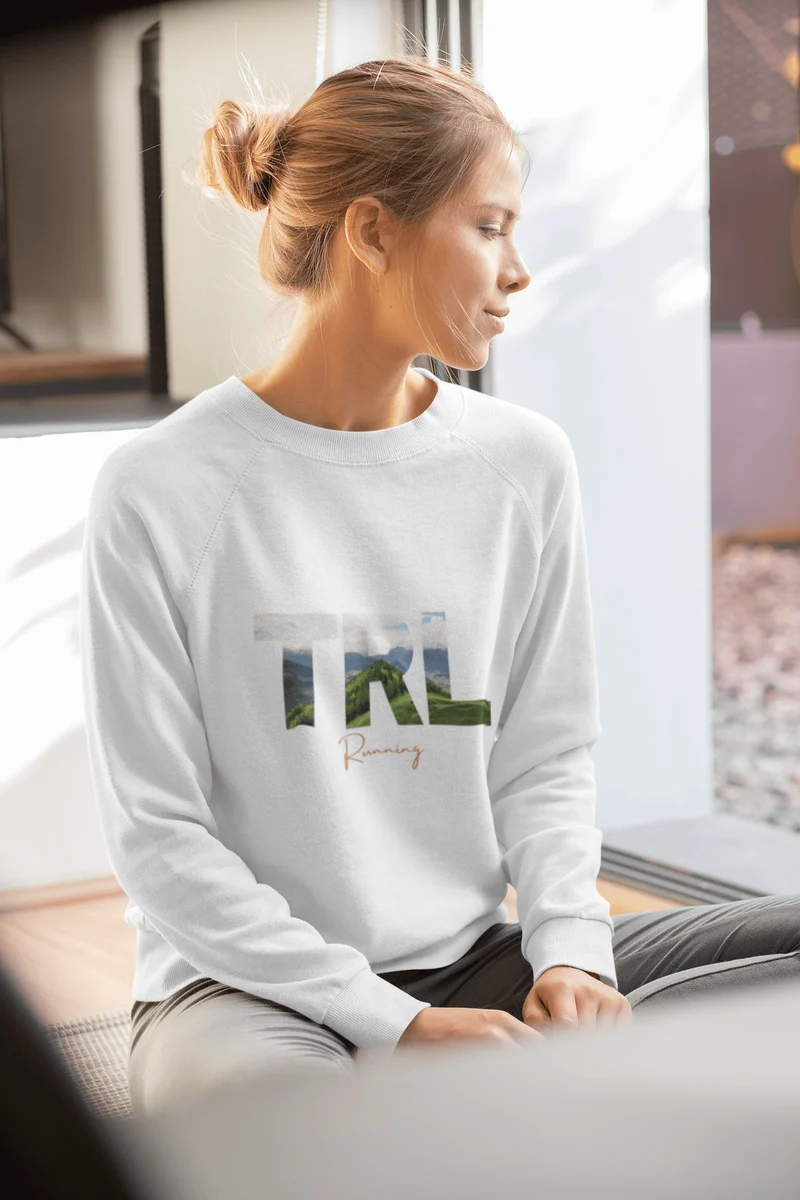 TRL running cut out letters - Bio Premium Sweatshirt