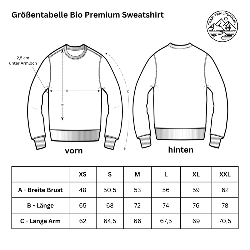 TRL running cut out letters - Bio Premium Sweatshirt