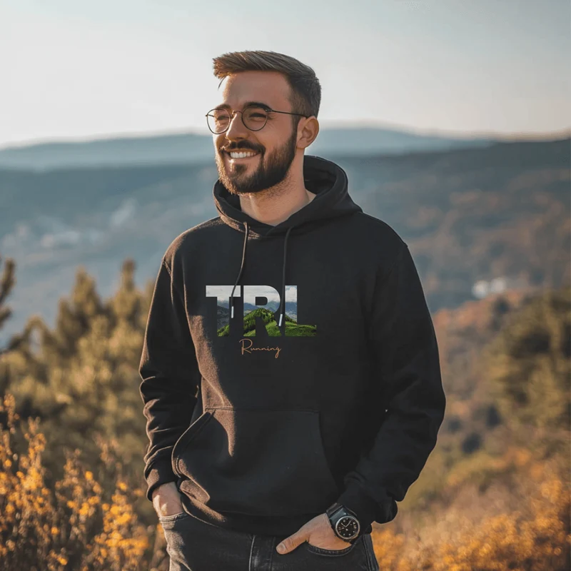 TRL running cut out letters - Bio Premium Hoodie