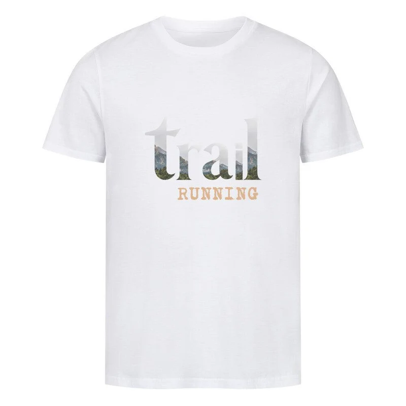trail running Cutout Letters - Bio Premium T-Shirt