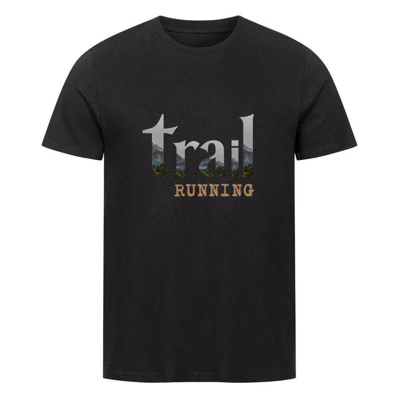 trail running Cutout Letters - Bio Premium T-Shirt