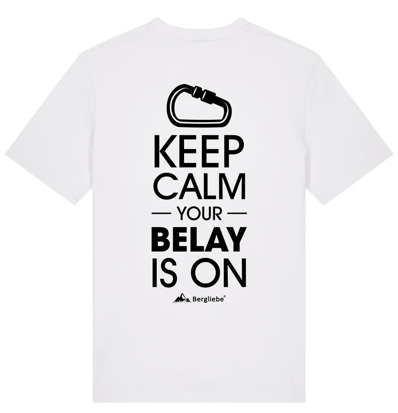 Bergliebe® Belay is on Unisex Premium Organic T-Shirt
