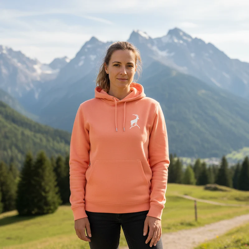 Steinbock Peach Edition - Unisex Premium Organic Hoodie