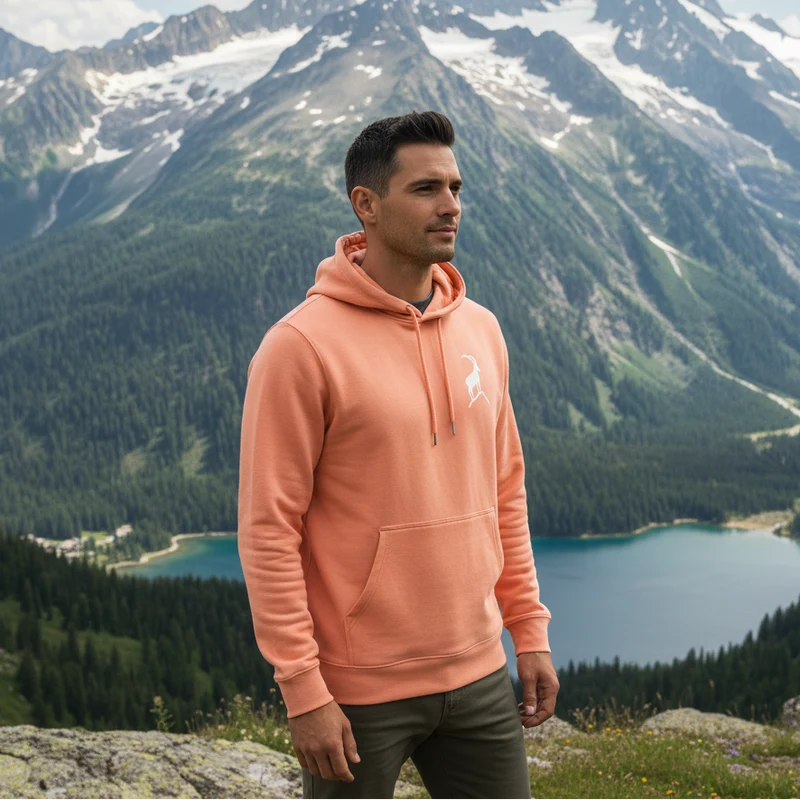 Steinbock Peach Edition - Unisex Premium Organic Hoodie