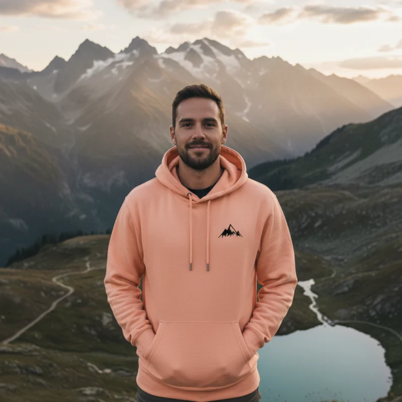 Bergliebe® Light Peach Edition - Unisex Premium Organic Hoodie