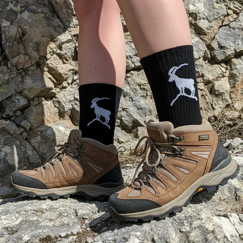 Bergliebe® Unisex Socken - Steinbock Black