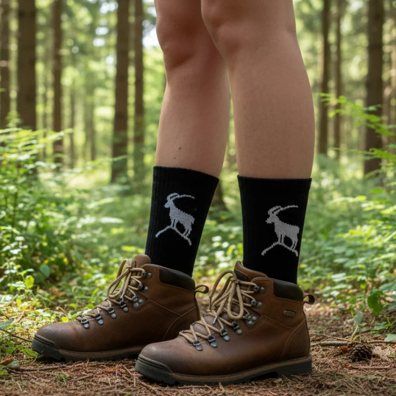 Bergliebe® Unisex Socken - Steinbock Black