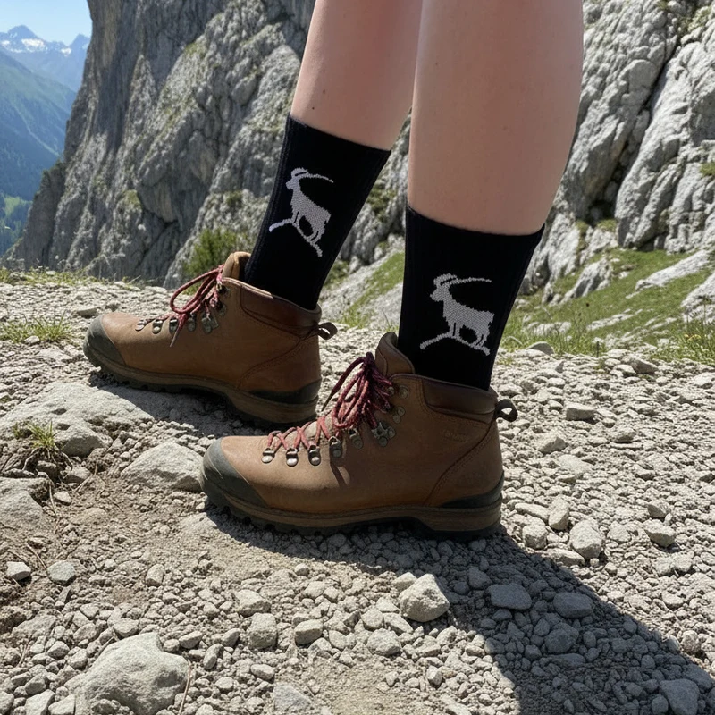 Bergliebe® Unisex Socken - Steinbock Black