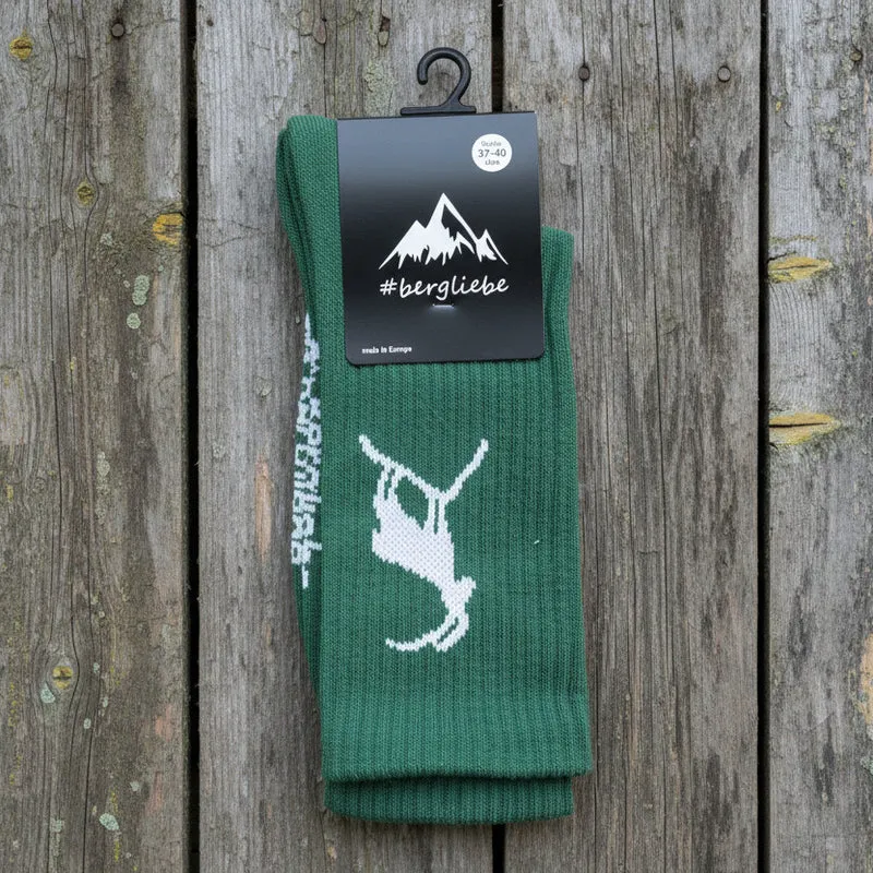 Bergliebe® Unisex Socken - Steinbock Green