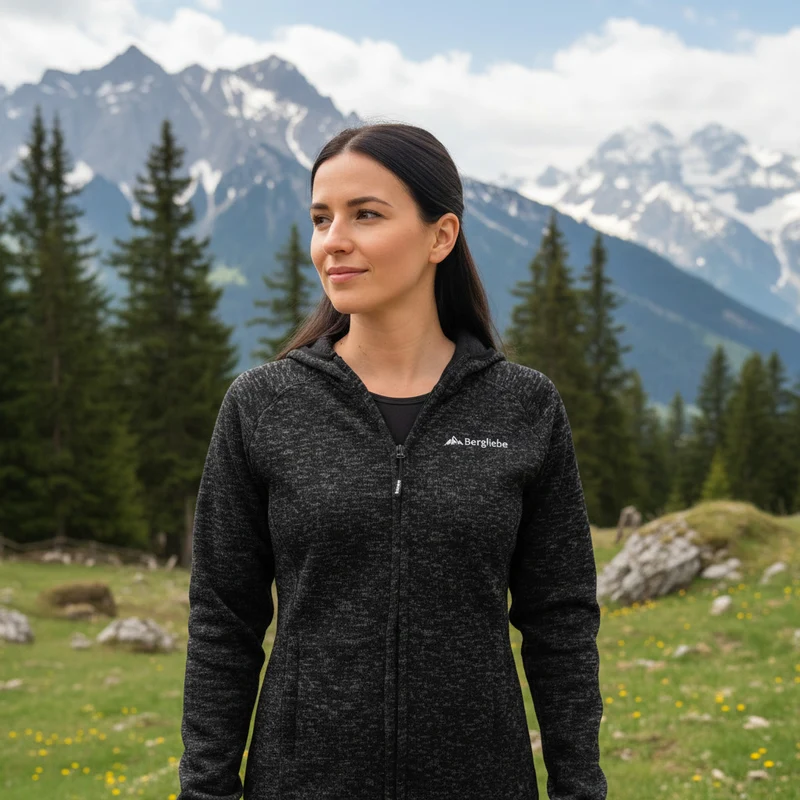 Bergliebe® Damen Knitfleece Jacke