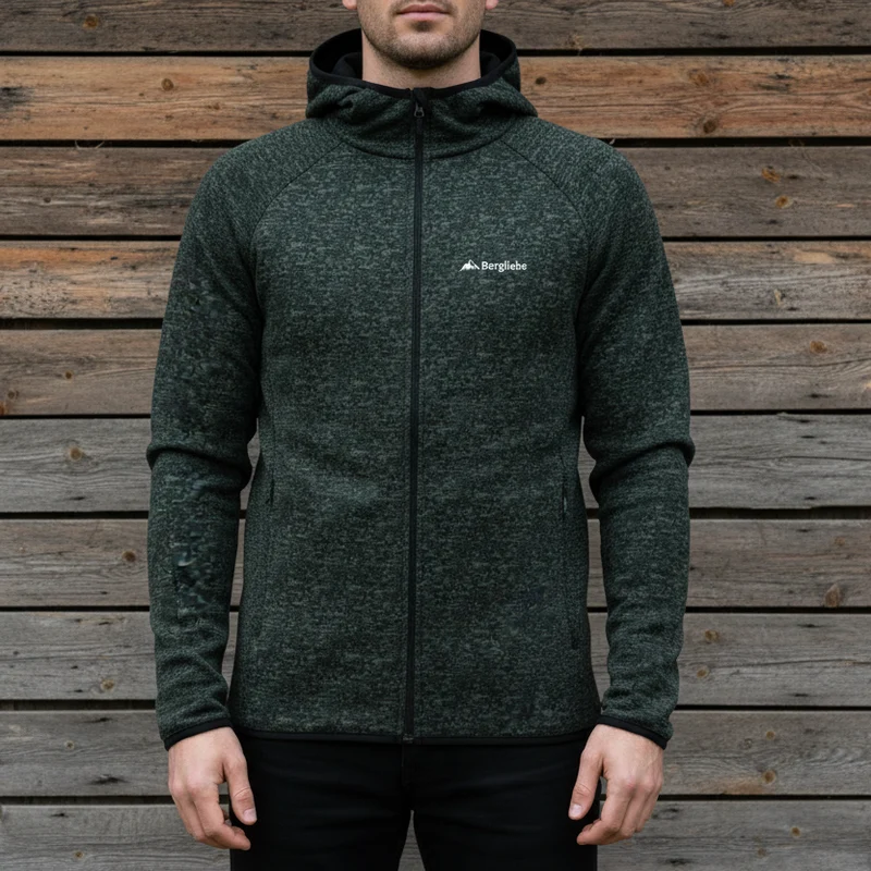 Bergliebe® Herren Knitfleece Jacke