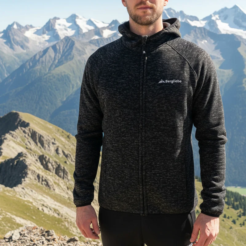 Bergliebe® Herren Knitfleece Jacke