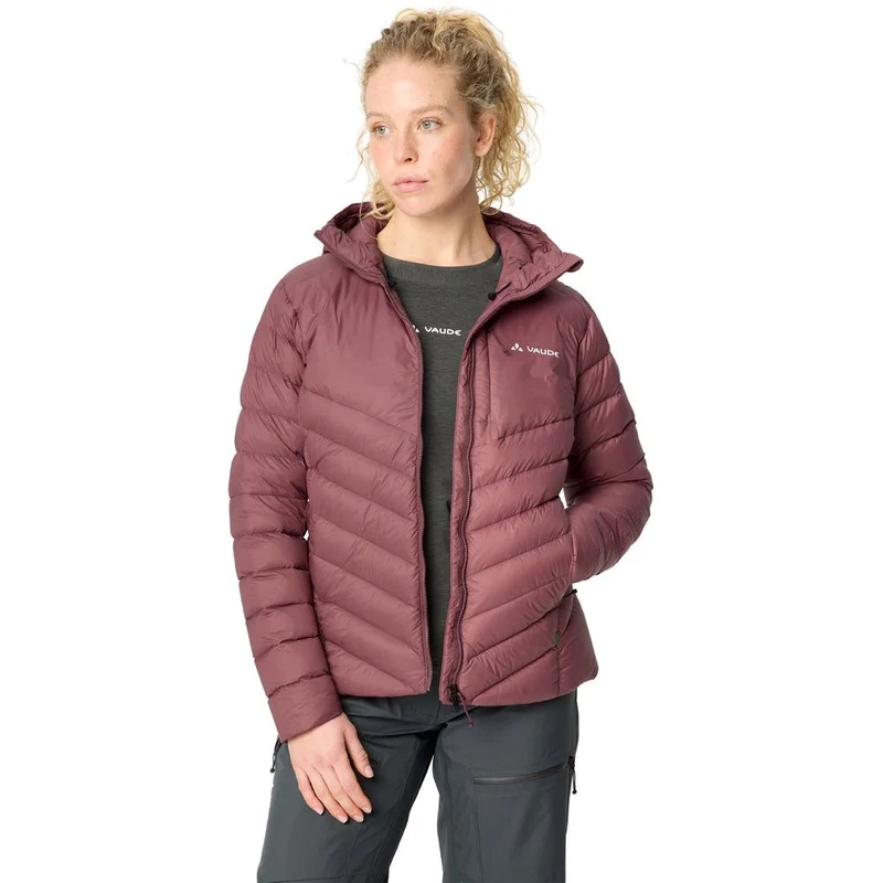 Vaude Monviso Down Hooded Jacket Damen Daunenjacke ruby-dusk
