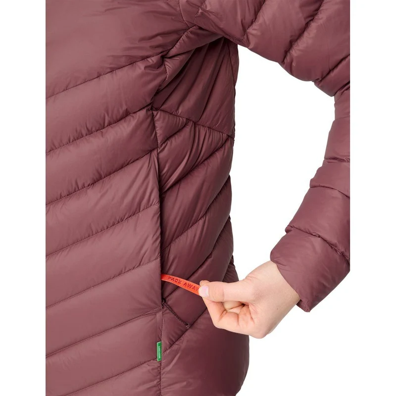 Vaude Monviso Down Hooded Jacket Damen Daunenjacke ruby-dusk