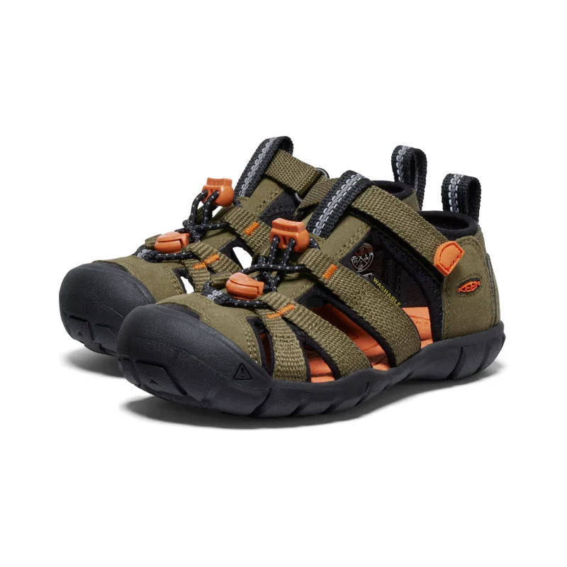 Seacamp II CNX Sandale für kleine Kids | Dark Olive/Gold Flame
