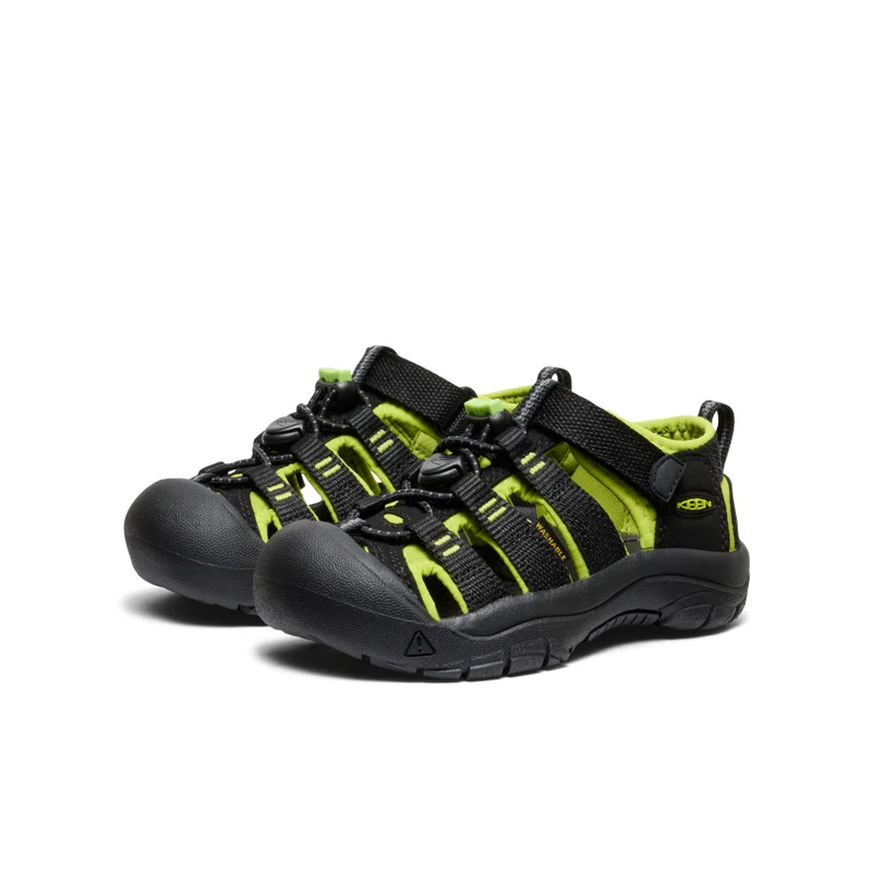 Newport H2 Sandale für kleine Kids | Black/Lime Green