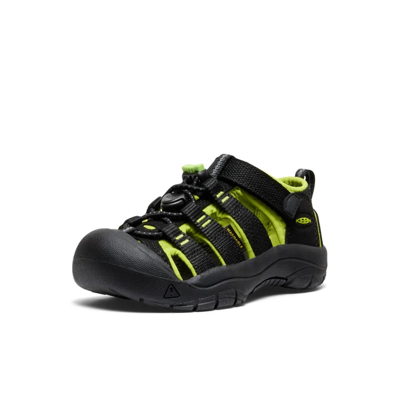 Newport H2 Sandale für kleine Kids | Black/Lime Green