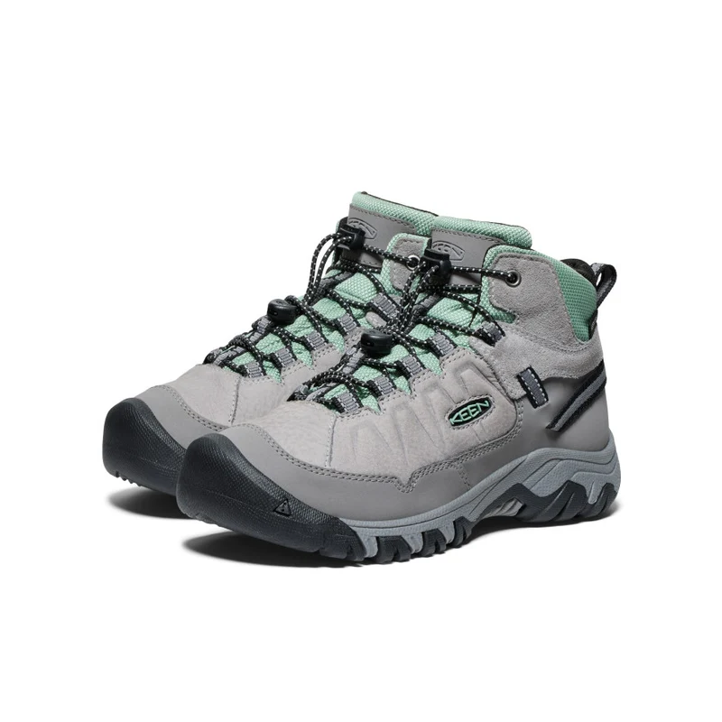 Targhee IV Wasserdichte Wanderstiefel für große Kids | Alloy/Granite Green