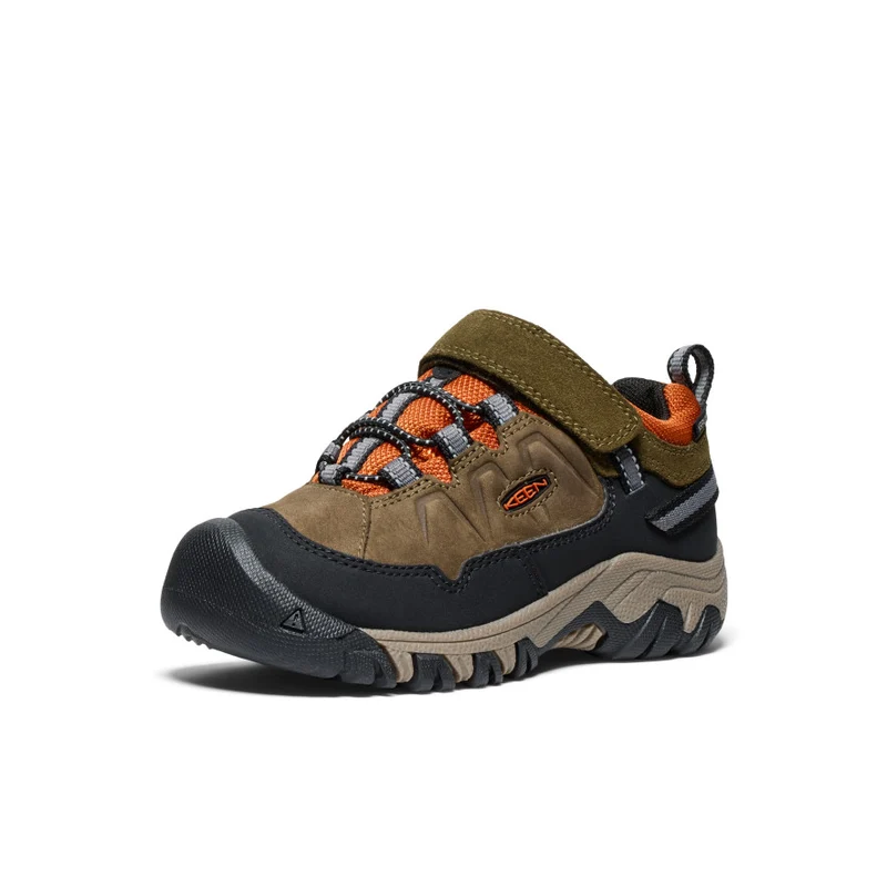 Targhee IV Wasserdichte Wanderschuhe für kleine Kids | Dark Olive/Gold Flame