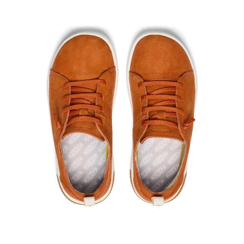 KNX Leder Sneaker für große Kids | Gold Flame/Star White