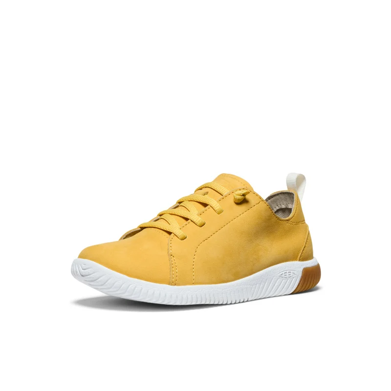 KNX Leder Sneaker für große Kids | Daffodil/Star White