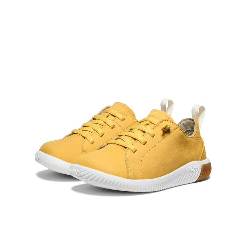 KNX Leder Sneaker für kleine Kids | Daffodil/Star White