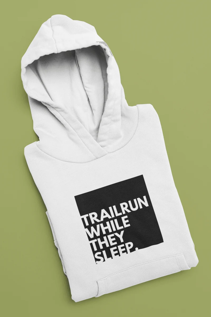 Trailrun while they sleep - Bio Premium Hoodie