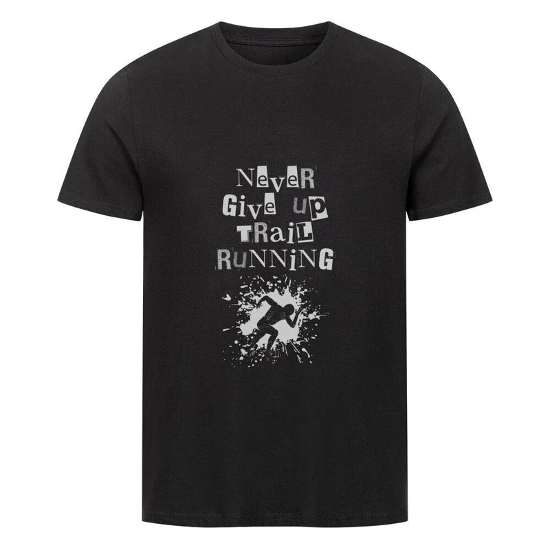 Never give up Trailrunning - Bio Premium T-Shirt