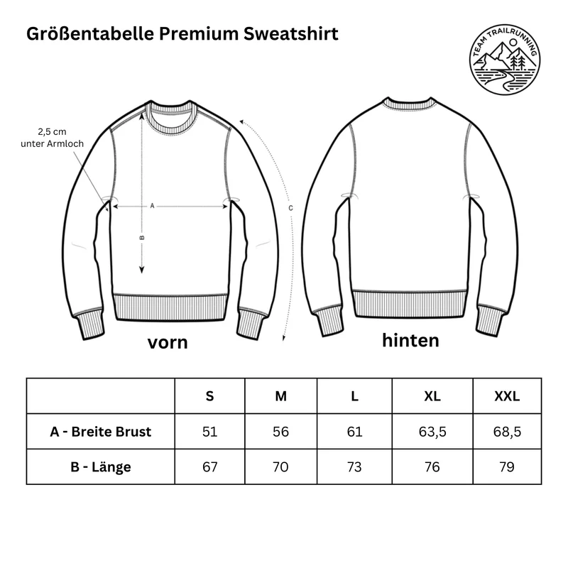 Enjoy Life on Trails - Bio Premium Sweatshirt