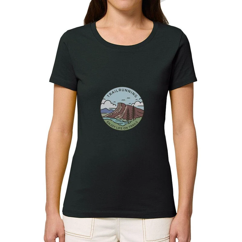 Enjoy Life on Trails - Bio Premium T-Shirt Damen