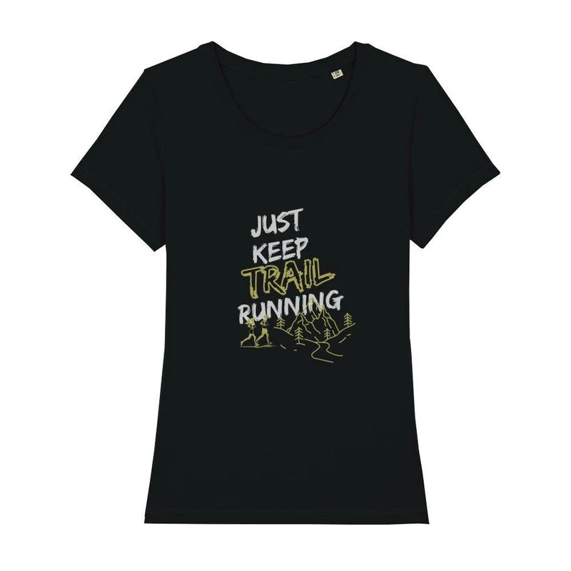 Just Keep Trailrunning - Premium Bio T-Shirt Damen