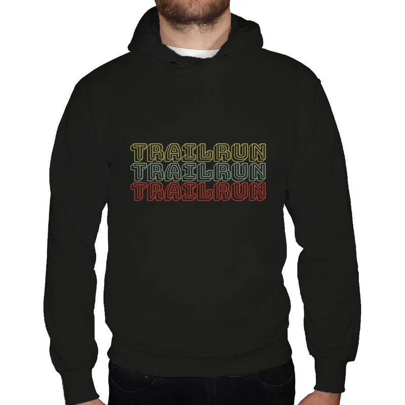TRAILRUN Retro Letters - Bio Premium Hoodie