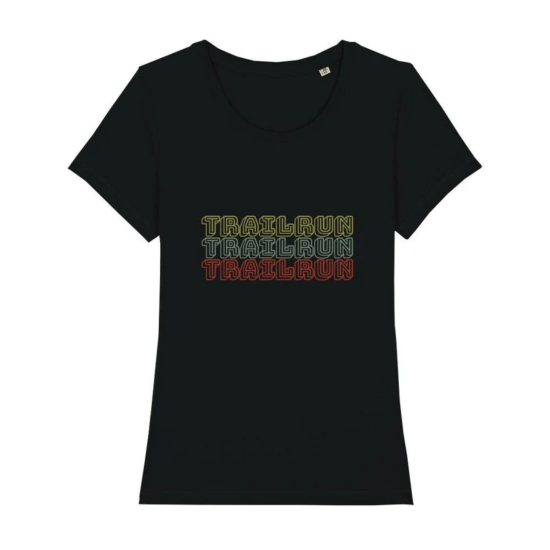 TRAILRUN Retro Letters - Premium Bio T-Shirt Damen