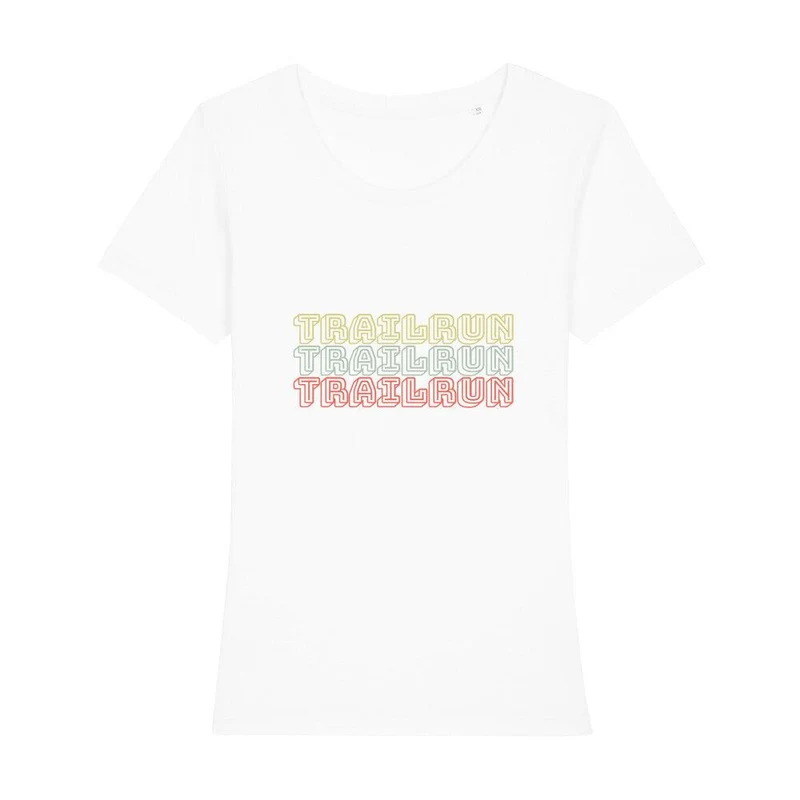 TRAILRUN Retro Letters - Premium Bio T-Shirt Damen