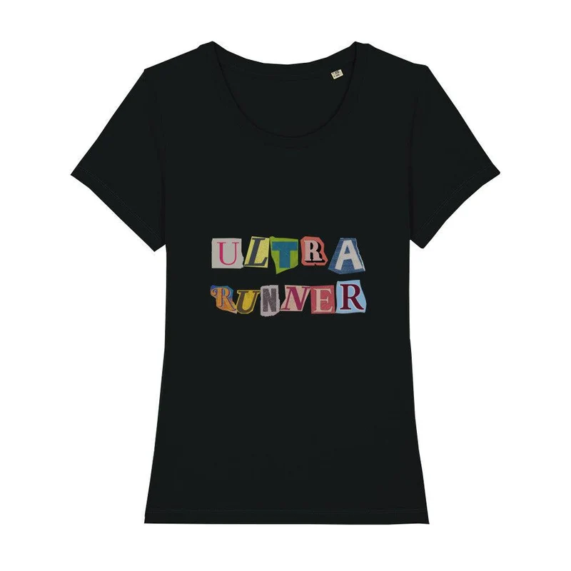 Ultra Runner Cutout Letters - Premium Bio T-Shirt Damen