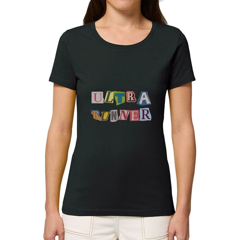 Ultra Runner Cutout Letters - Premium Bio T-Shirt Damen