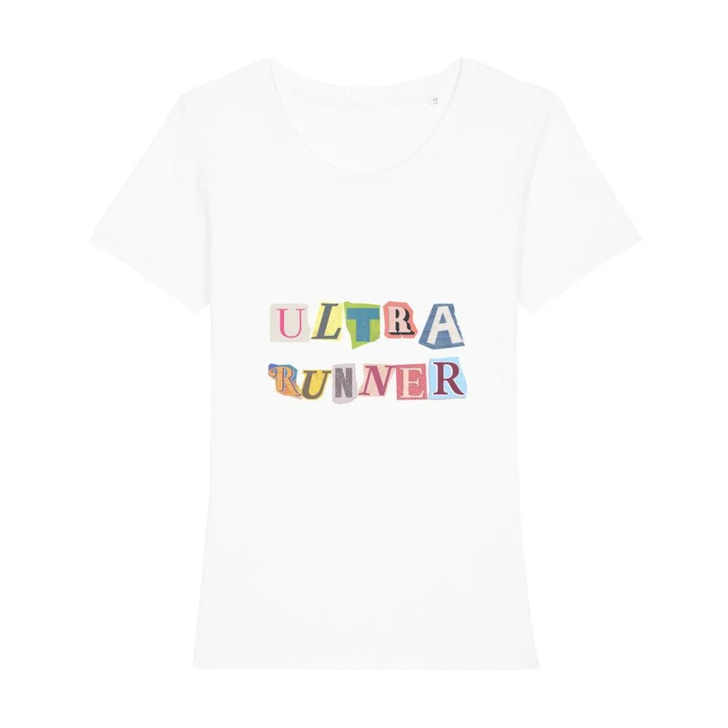 Ultra Runner Cutout Letters - Premium Bio T-Shirt Damen