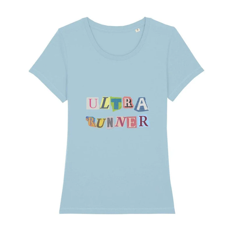 Ultra Runner Cutout Letters - Premium Bio T-Shirt Damen