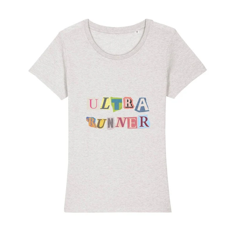 Ultra Runner Cutout Letters - Premium Bio T-Shirt Damen