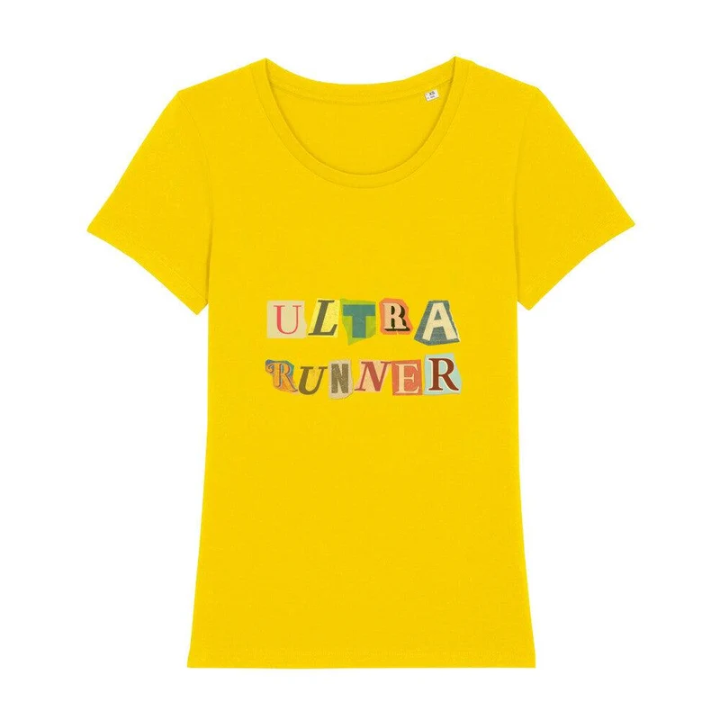 Ultra Runner Cutout Letters - Premium Bio T-Shirt Damen