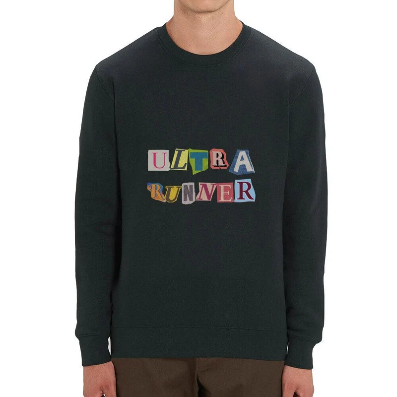 Ultra Runner Cutout Letters - Bio Premium Sweatshirt