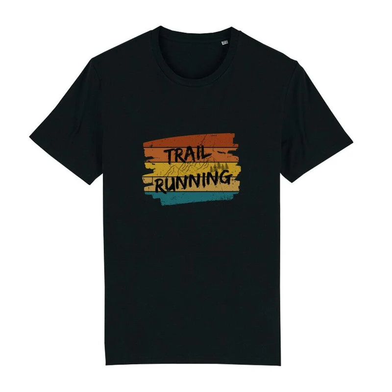 Trailrunning Retro Stripes - Bio Premium T-Shirt